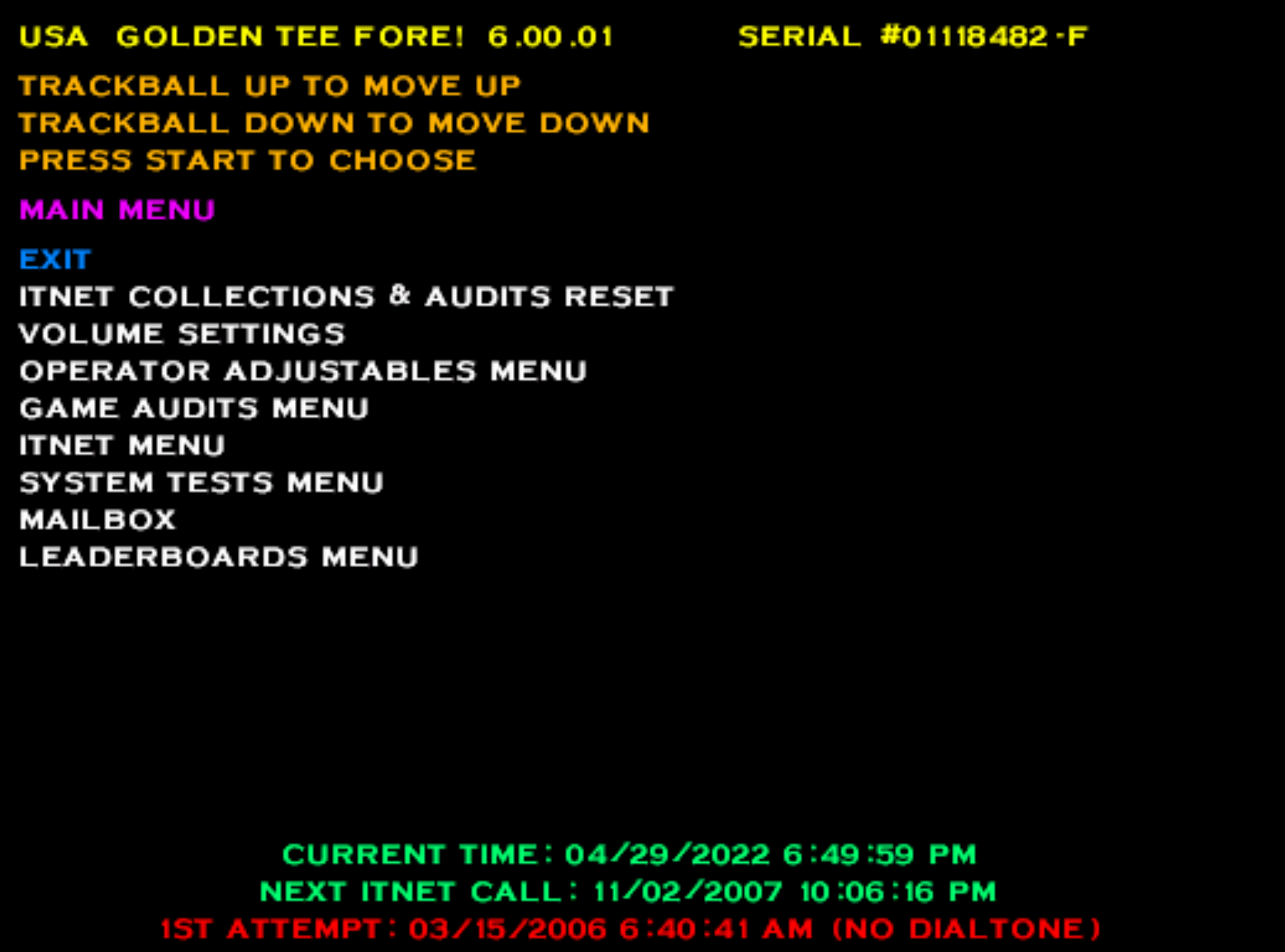 Building a Golden Tee Fore Cabinet: Part 2 - Hardware and MAME