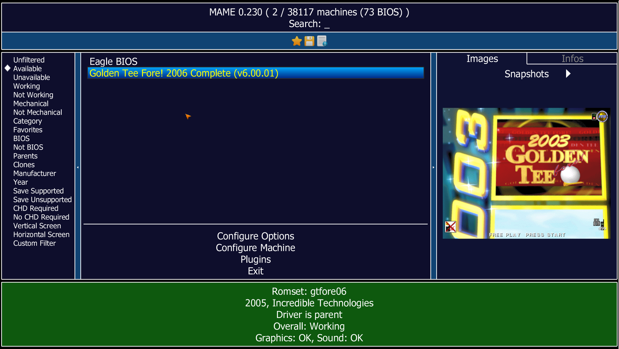 Building a Golden Tee Fore Cabinet: Part 2 - Hardware and MAME